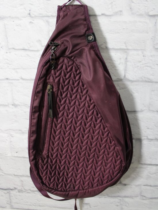 Sherpani Esprit Burgundy Quilted Teardrop Anti-Theft RFID Multi Pocket Sling Bag main image 5
